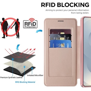 Husa Samsung Galaxy S26 Ultra SmartMag Book Case Roz - Img 6
