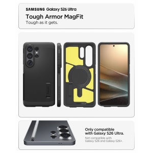 Husa Samsung Galaxy S26 Ultra Spigen Tough Armor Mag Magsafe neagra - Img 7