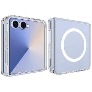 Margini ridicate pentru protectie camere pe husa transparenta Techsuit Z Flip8