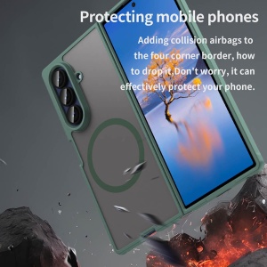 Husa Samsung Galaxy Z Fold 7 HaloFrost Magsafe Verde - Img 2