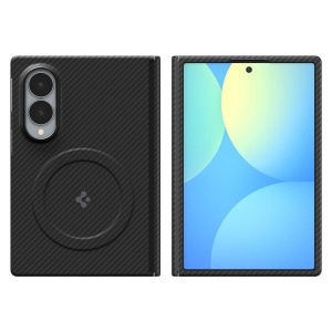 Husă Samsung Galaxy Z Fold 8 - Spigen - Air Skin Aramid MagSafe - Black - Img 3