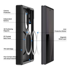 Husă Samsung Galaxy Z Fold8 - Dux Ducis - Yind MagSafe Series - Dark Blue - Img 6
