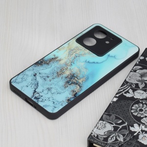 Husa Xiaomi 13T Pro / 13T - Printing Glass Blue Ocean - Img 5