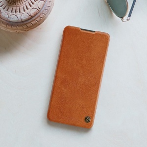 Husa Xiaomi Redmi Note 11/ Note 11s - Nillkin Qin Leather Case Brown - Img 4