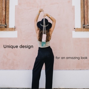 Husa Xiaomi Redmi Note 12 / Poco X5 -Crossbody Lanyard roz - Img 3