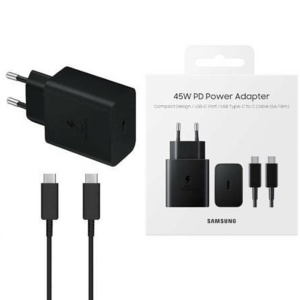 Incarcator original Samsung 45W PPS + cablu USB tip C PD EP-T4510XBEGEU - Img 1