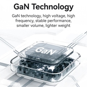 Incarcator tip C GaN Fast Charging PD 35W + cablu retractabil Lightning 80cm negru Usams - Img 7
