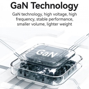 Incarcator tip C GaN Fast Charging PD 35W + cablu retractabil type C 80cm negru Usams - Img 2