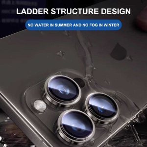 Protecție Camere iPhone 18 Pro Max - Lito - Titanium AR - Dark Cherry - Img 3