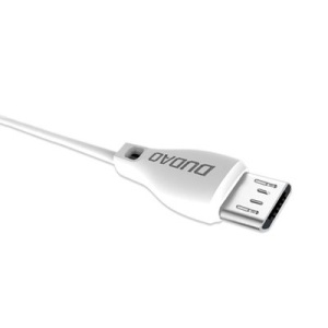 Cablu de date Dudao USB / Micro USB 2.4 A 1m white - Img 3