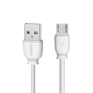 Cablu de date Remax Suji RC-134m USB / micro USB Cable 2.1A- 1M Alb - Img 1