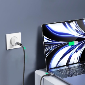 Cablu USB Type-C la Type-C 100W, Încărcare Rapidă, Nylon Împletit, 1m Lito LD23CC - Img 4