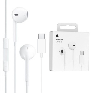 Casti Apple A3046 cu fir , mufa USB tip C si microfon - Img 1