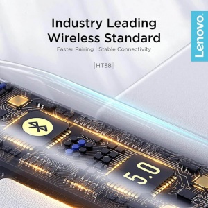 Casti Bluetooth 5.0 TWS Lenovo HT38 - albe - Img 7