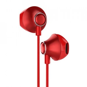 Casti cu fir, in ear, conector jack si microfon Baseus Encok H6- culoare rosie - Img 3