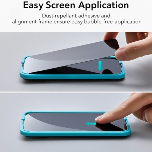 Folie sticla privacy pentru iPhone 15 Pro Max -ESR Screen Shield - Img 6