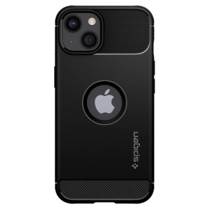 Husa iPhone 13 - Spigen Rugged Armor -Neagra - Img 2