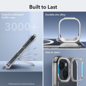 Husa iPhone 15 Plus Classic Kickstand Case cu MagSafe de la ESR - transparenta - Img 8