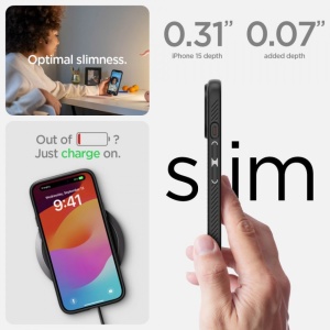 Husa iPhone 15 Plus Spigen Liquid Air- Negru - Img 7