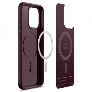 Husa iPhone 15 Pro Max Caseology Parallax Magsafe Burgundy by Spigen - Img 4