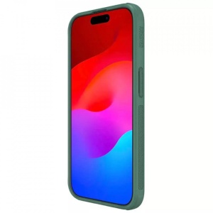 Husa iPhone 15 Pro Max-Nillkin Super Frosted Shield Case Deep Green - Img 4