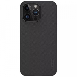 Husa iPhone 15 Pro Max-Nillkin Super Frosted Shield Case Neagra - Img 1