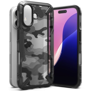 Husa iPhone 16 Plus Ringke Fusion X Camo Black - Img 1