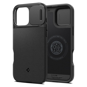 Husa iPhone 16 Pro Max Spigen Optik Armor Magsafe Neagra - Img 1