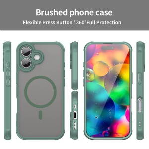 Husa iPhone 17 HaloFrost Magsafe verde - Img 3