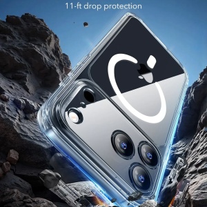 Husa iPhone 17 Pro Max Classic Hybrid HaloLock cu MagSafe de la ESR transparenta - Img 2