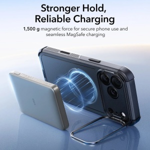 Husa iPhone 17 Pro Max ESR Cyber Armor Kickstand neagra - Img 5