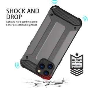 Husa iPhone 17 Pro Max Hybrid Armor Tough Rugged-Black - Img 4