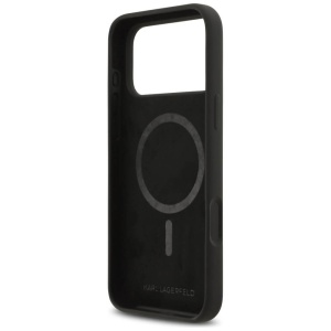 Husa iPhone 17 Pro Max Karl Lagerfeld Silicone Sketch & Logo Black Karl - Img 3