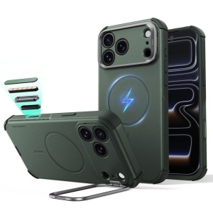 Husă iPhone 18 Pro ESR Cyber Armor Kickstand Olive Green