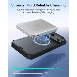Husă iPhone 18 Pro Max - ESR Cyber HaloLock - Black - Img 6