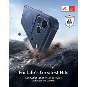 Husă iPhone 18 Pro Max - ESR Cyber HaloLock - Navy Blue - Img 2