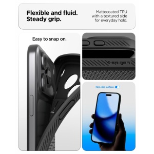 Husă iPhone 18 Pro Max Spigen Liquid Air - Matte Black - Img 3
