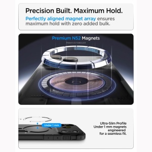 Husă iPhone 18 Pro Max Spigen Tough Armor neagra - Img 4
