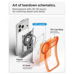 Husă iPhone 18 Pro Max Spigen Ultra Hybrid C-One - Tangerine - Img 7