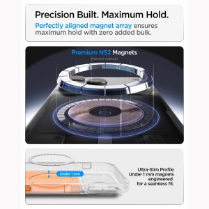Husă iPhone 18 Pro Max - Spigen - Ultra Hybrid T MagSafe - Glossy Orange - Img 6