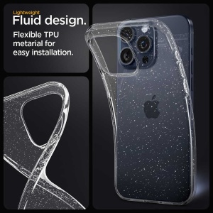 Husă iPhone 18 Pro Max - Techsuit SparkleSkin - Clear - Img 2