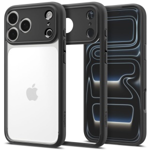 Husă iPhone 18 Pro Max transparentă Spigen Ultra Hybrid - Matte Black