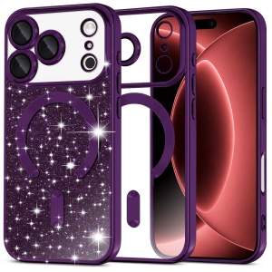 Husă iPhone 18 Pro - Techsuit Luxury Glitter - Deep Purple