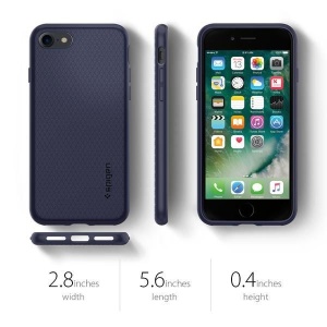 Husa Iphone SE 3 (2022)/SE 2 (2020)/7/8 -Spigen Liquid Air- Midnight Blue - Img 8