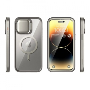 Husa pentru iPhone 15 Pro Max i-Blason Shield Mag Case Titan Gray - Img 7