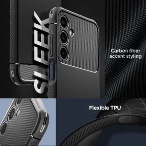Husa Samsung Galaxy A25 5G Spigen Rugged Armor Neagra - Img 3