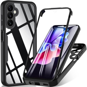 Husa Samsung Galaxy A26 ColorVerse 360 + Screen Protector margine neagra - Img 1