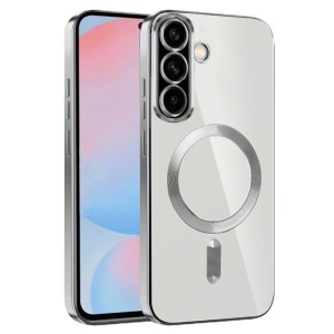 Husa Samsung Galaxy A36 5G / A56 5G Magsafe Luxury Crystal transparenta /argintie - Img 1