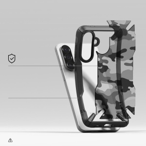 Husa Samsung Galaxy A56 / A36 Ringke Fusion X Camo Black - Img 6