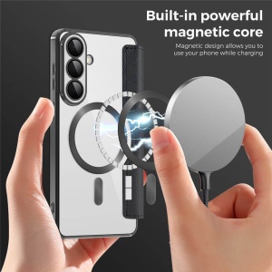 Husa Samsung Galaxy A57 SmartMag Book Case neagra - Img 6